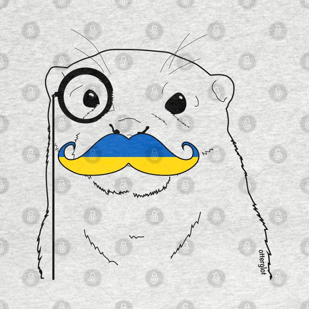Mustache Flag Ukraine by otterglot